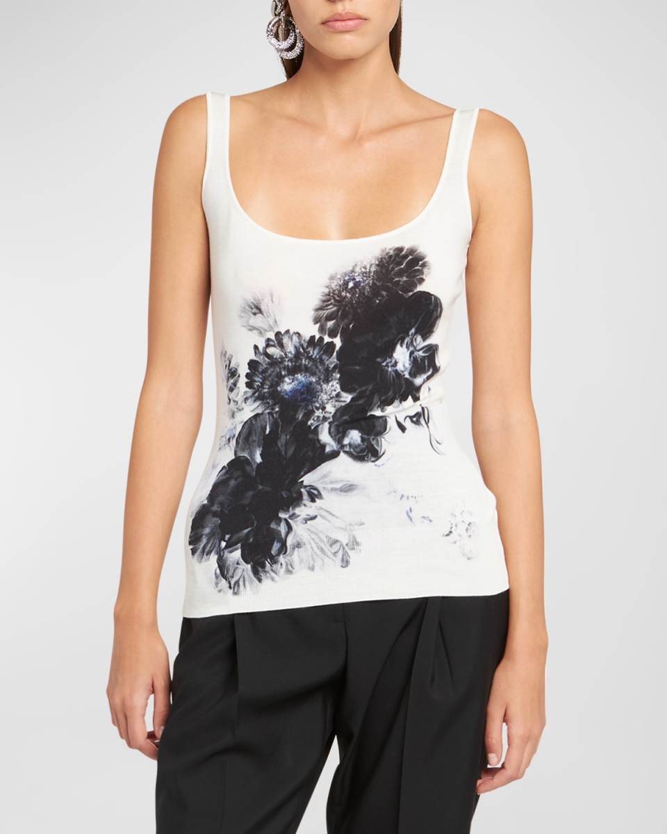 Chiaro Floral-Print Scoop-Neck Cami